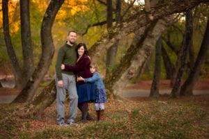 Family photograph at the French River Park.