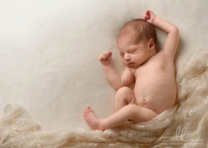 A natural newborn photo in Asheville, NC.