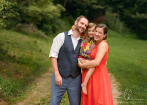 Family and maternity photo in Asheville, NC.