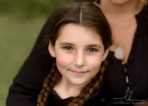A close-up from mother daughter photo session.