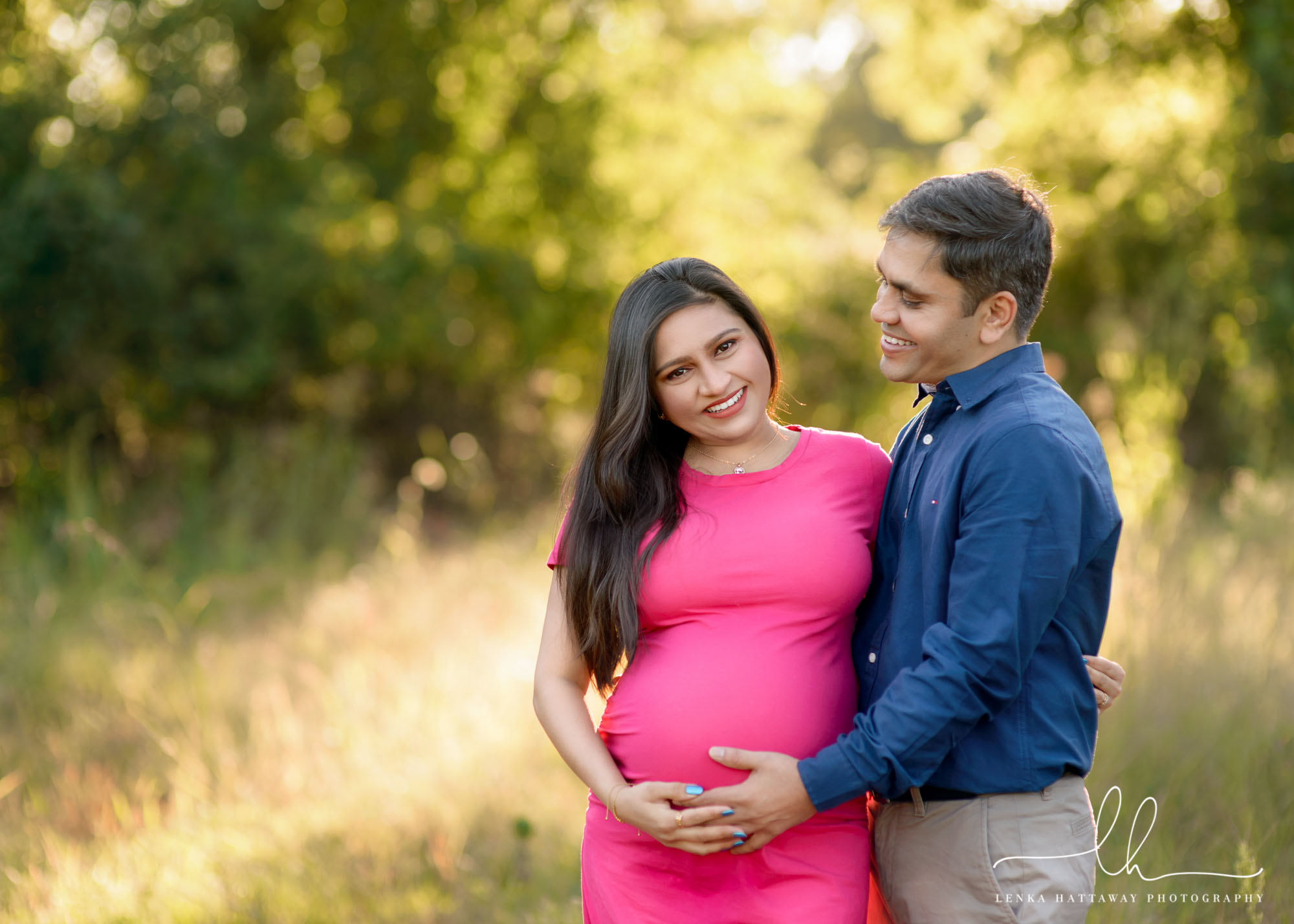 A lovely couple during their professional maternity photo session.