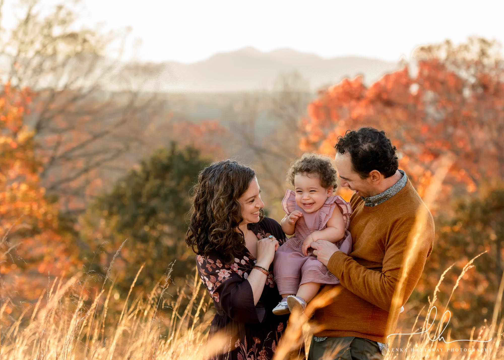 Family fall picture in Asheville, NC.