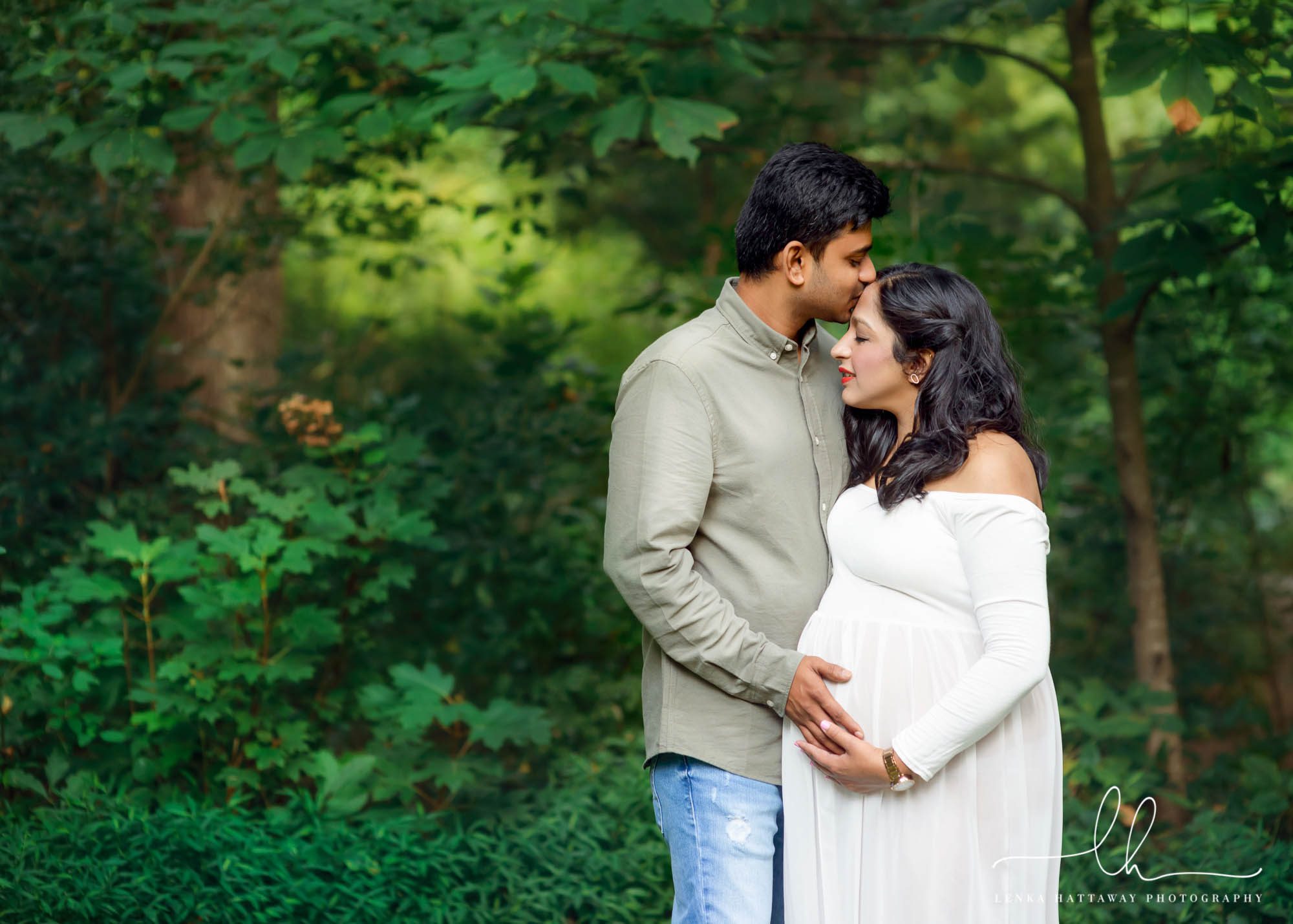 Asheville maternity photographer photo of an expecting couple.
