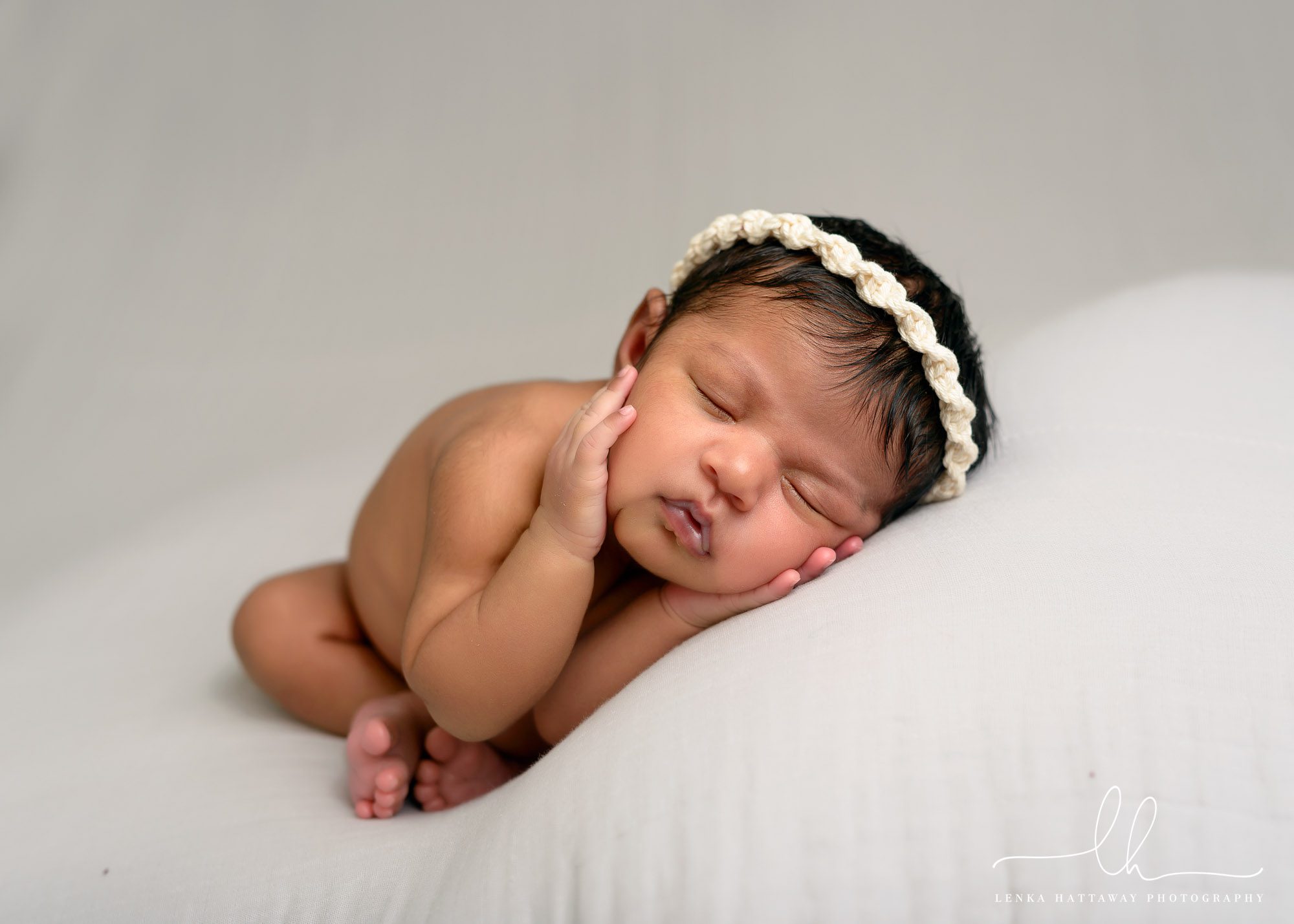 Photo of a sweet newborn baby.
