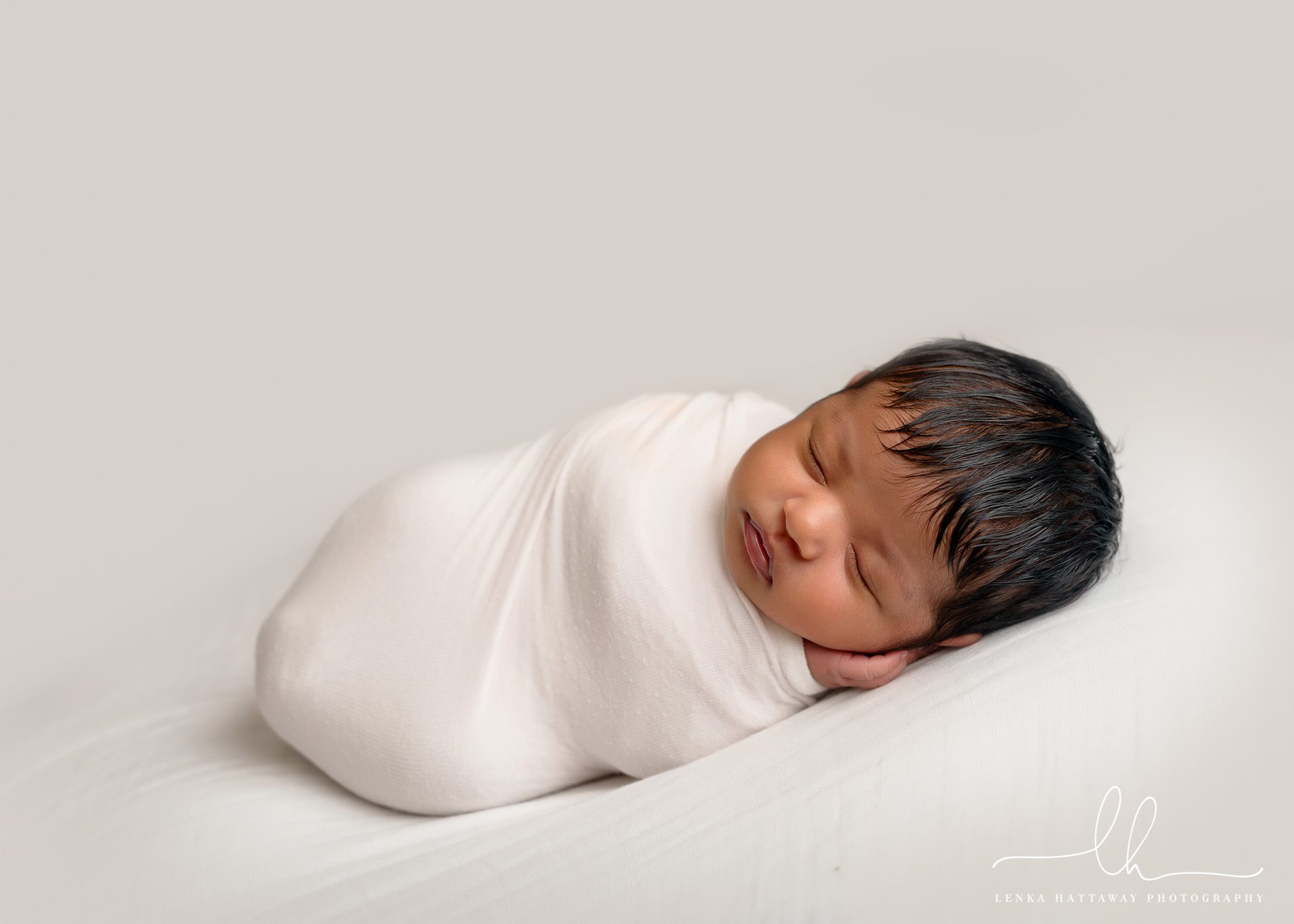 Sweet baby girl photo by Asheville newborn photographer Lenka Hattaway.