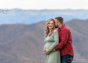 Asheville maternity photographer photo of an expecting couple.
