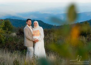Asheville photo session location in the mountains; Black Balsam Knob.